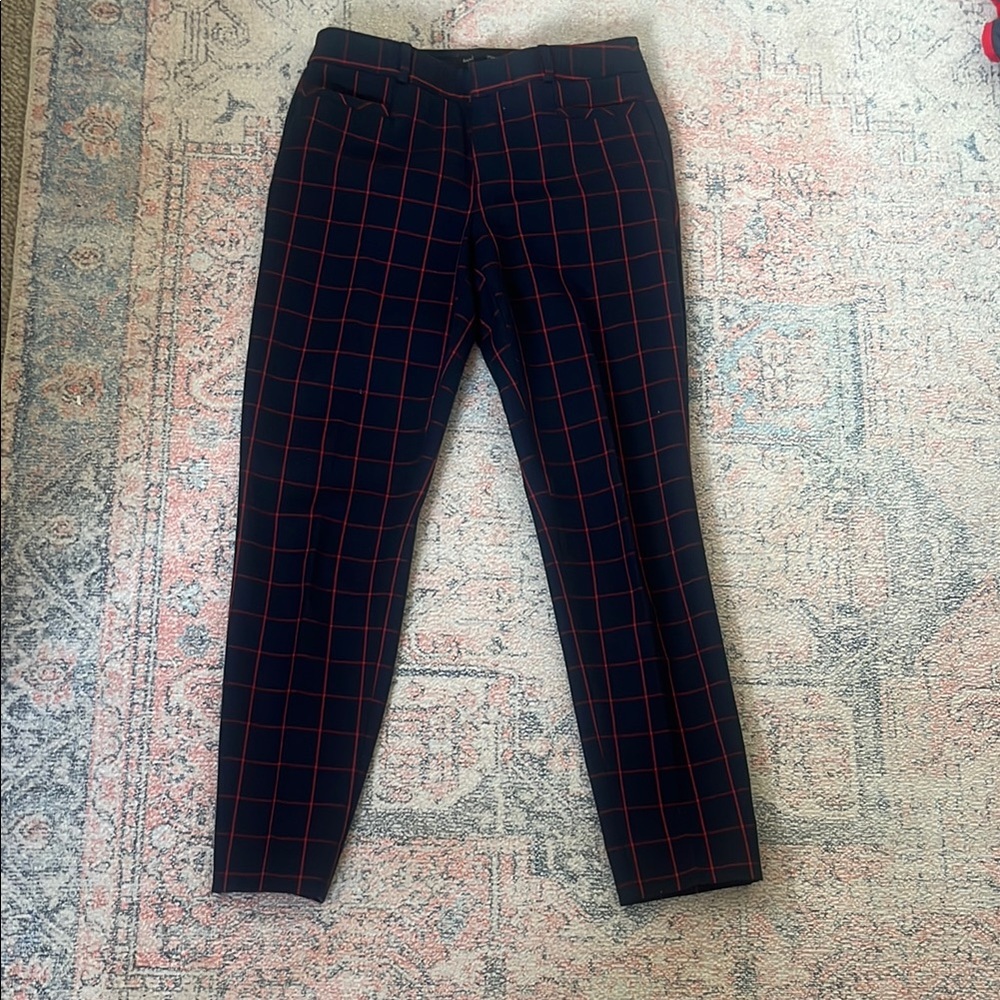Banana Republic Red and Blue Dress Pants